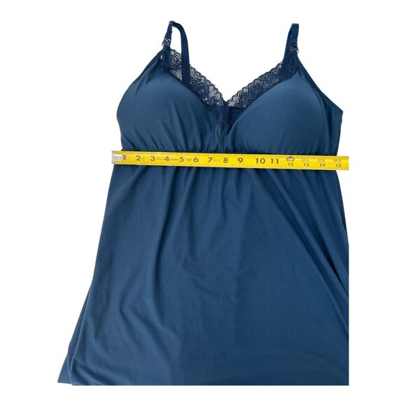 Secret Treasures Intimates Vtg Baby Doll Sleepwear Women's Size XL Navy Lounge - Picture 7 of 7